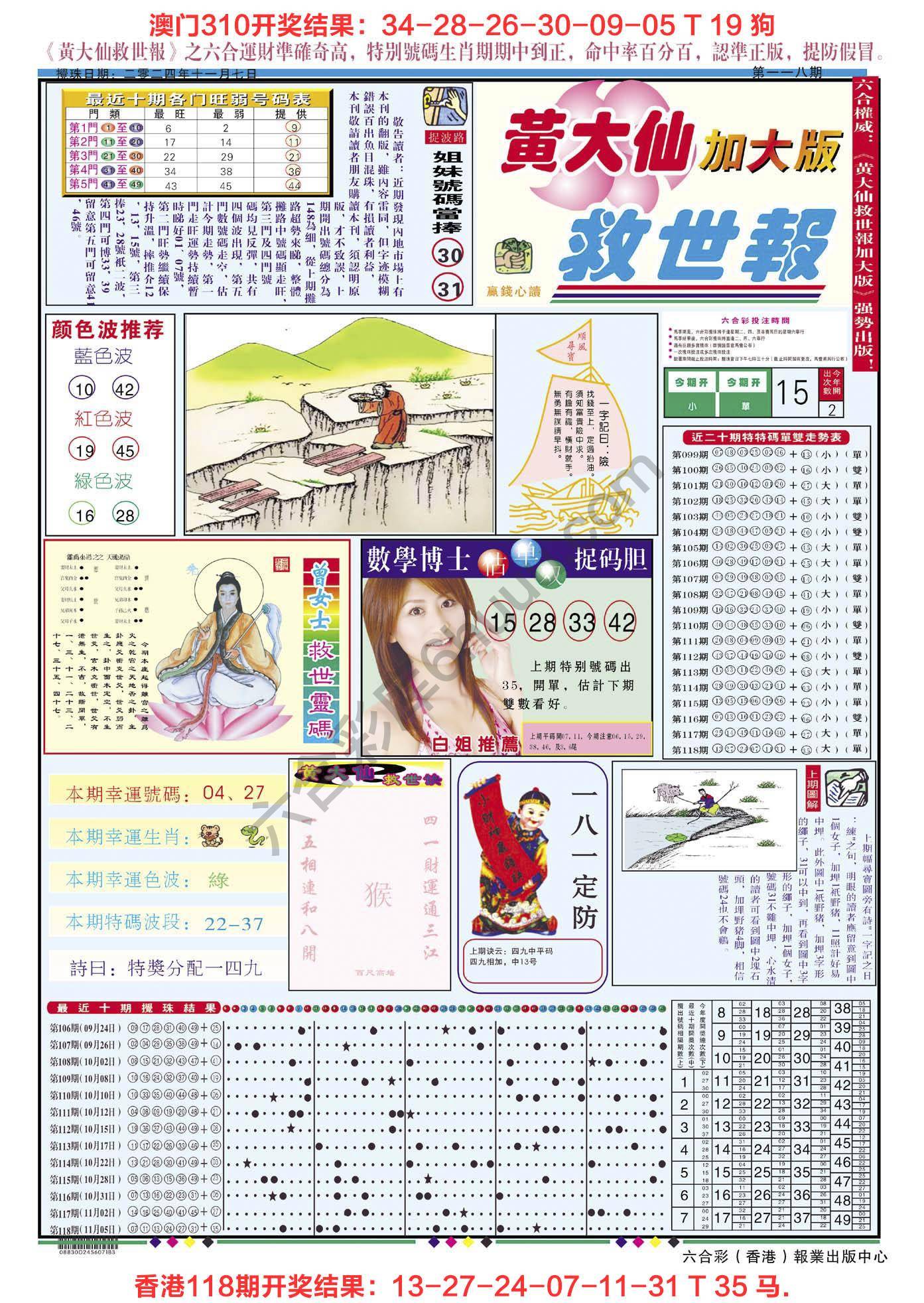 黄大仙救世报（加大版）