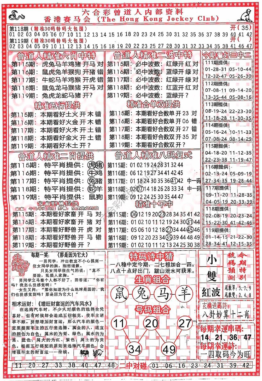 曾道人内部资料