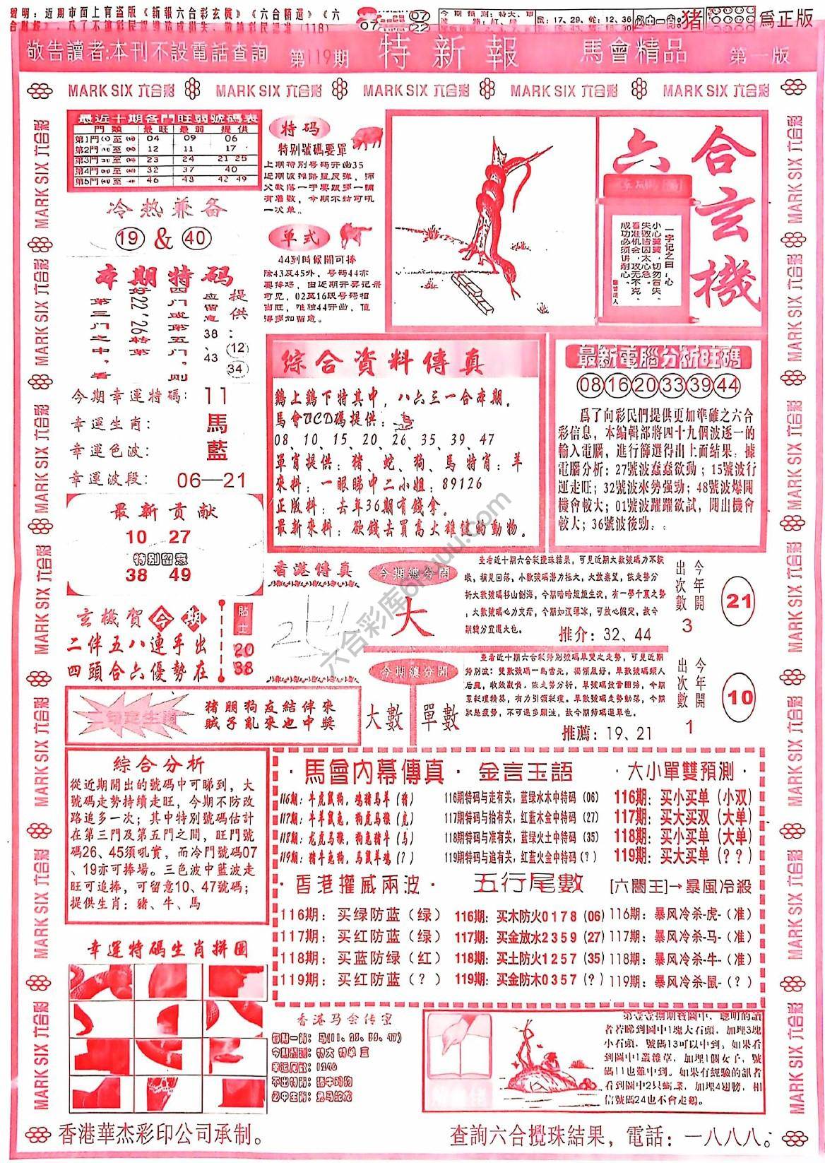 特新报大版