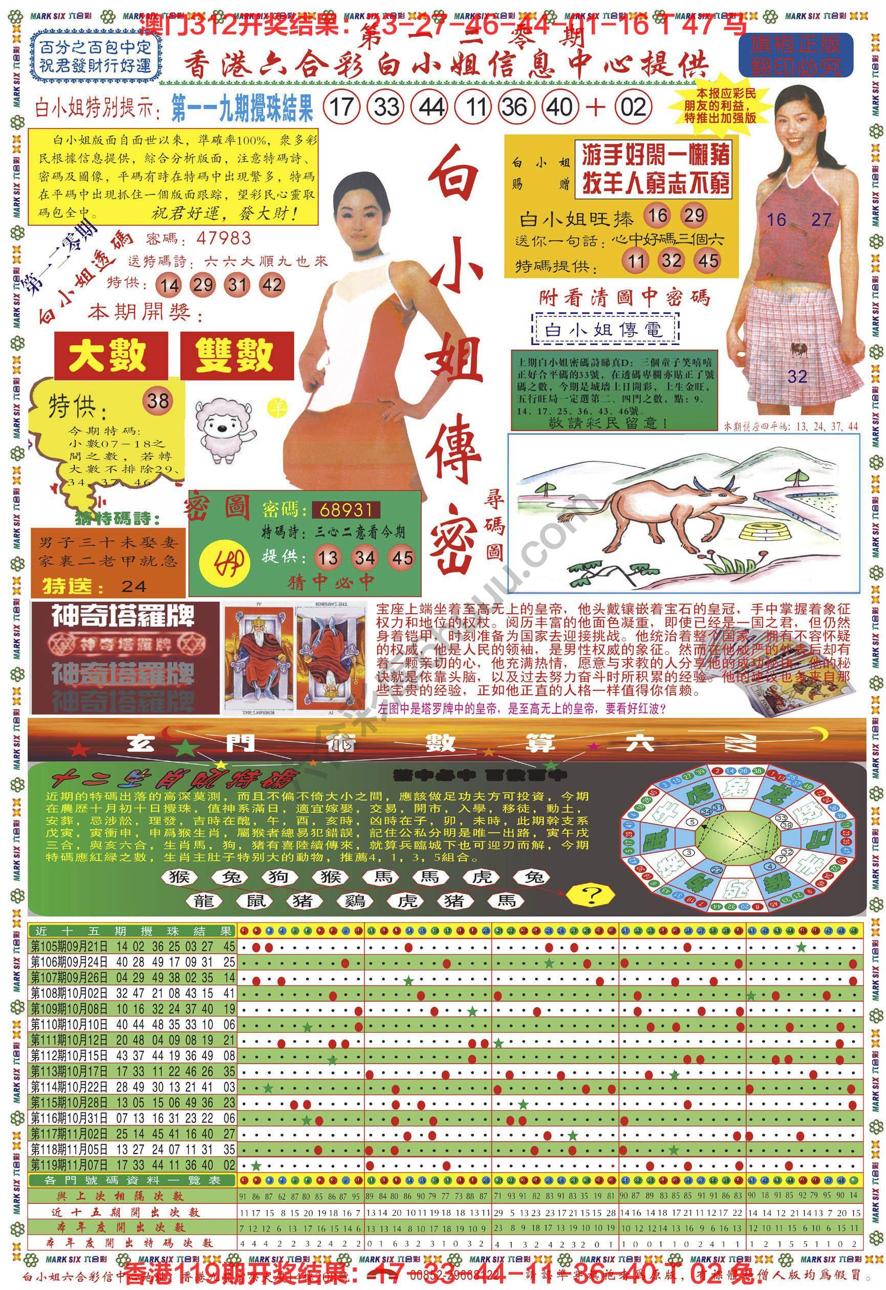 白小姐传密