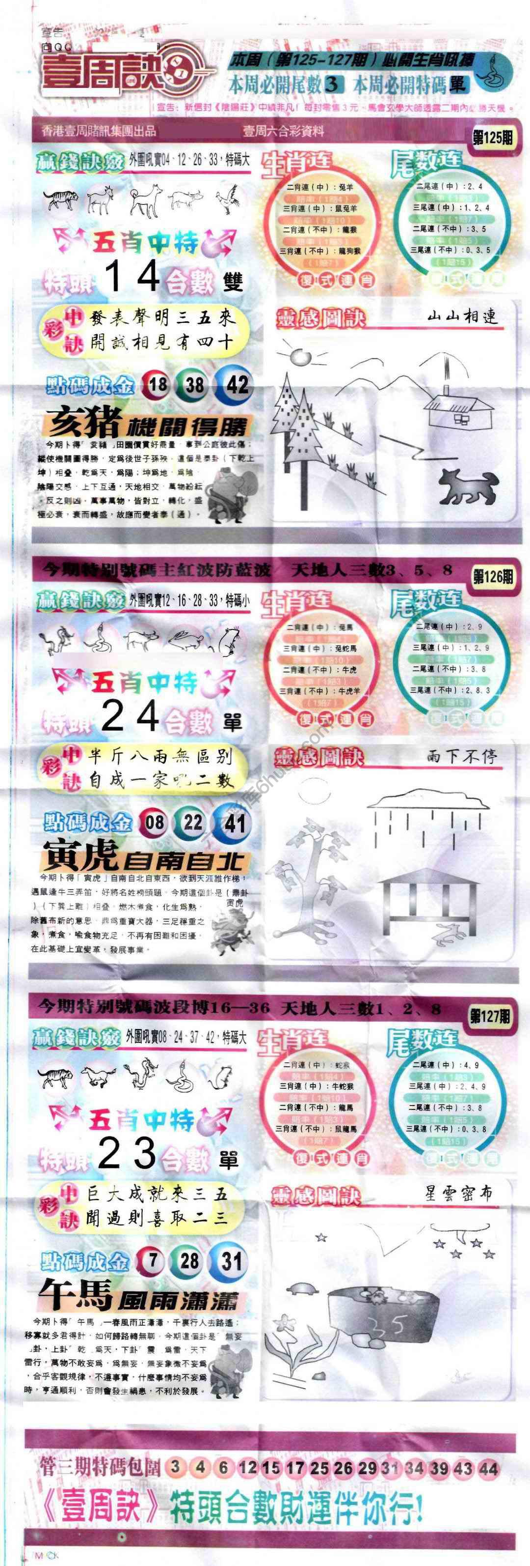一周决