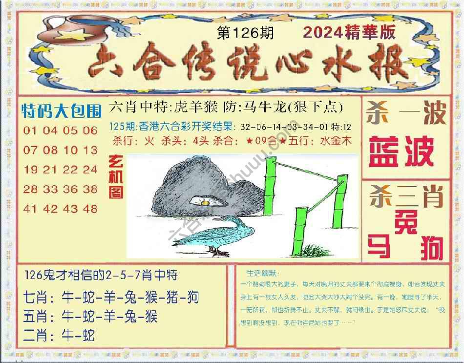 六合传说心水报