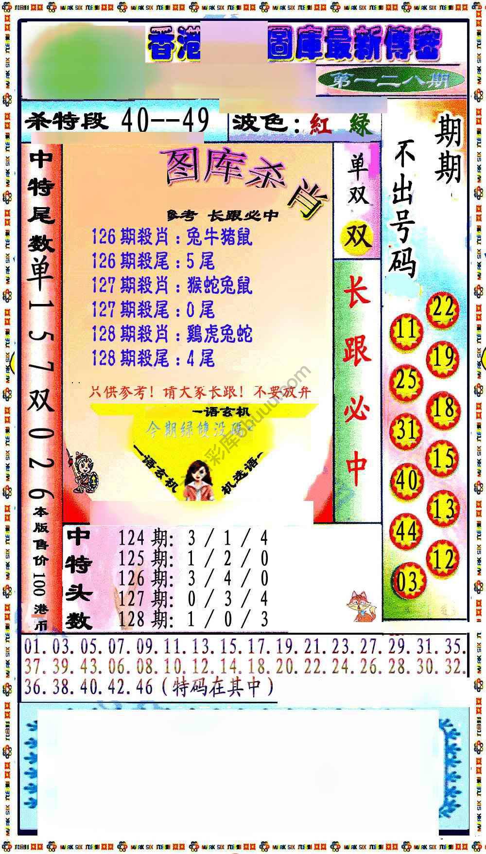最新传密杀6肖