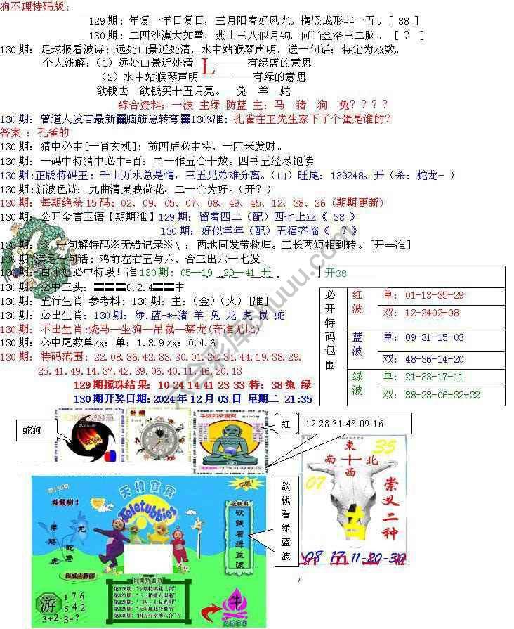 青龙五鬼报
