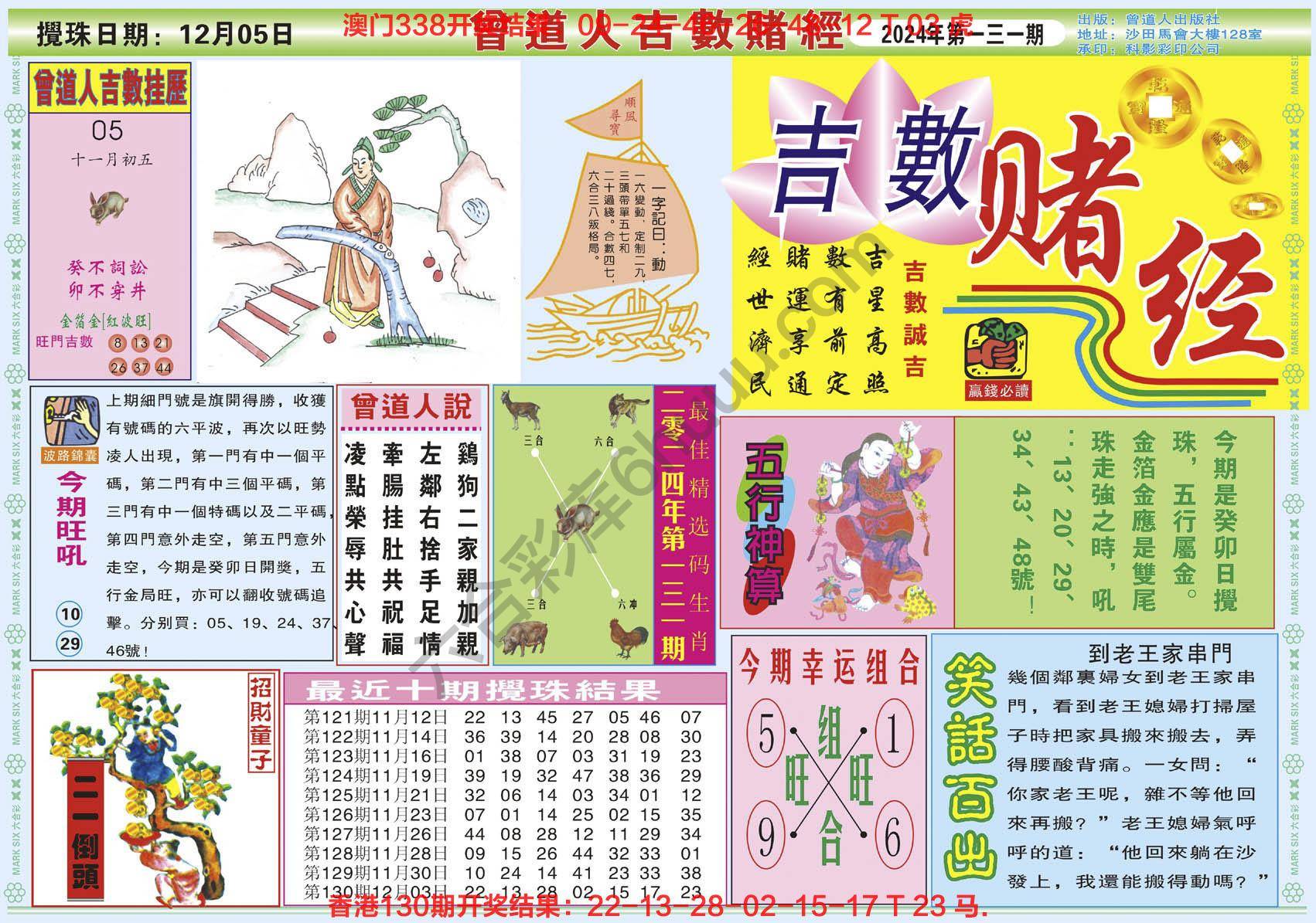 曾道人吉数赌经