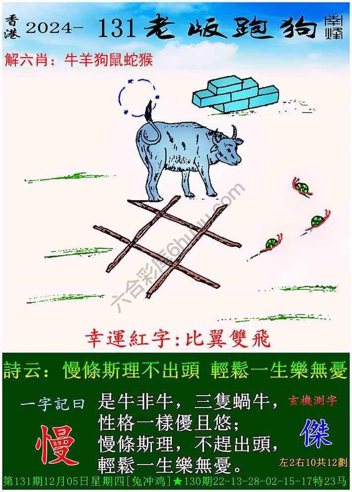 老版跑狗图