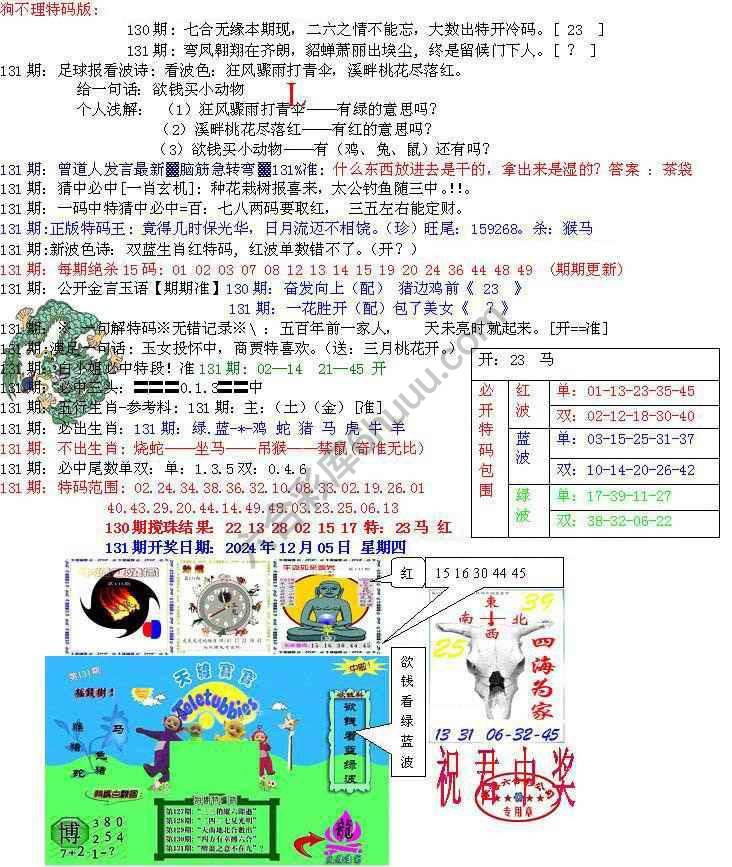 青龙五鬼报