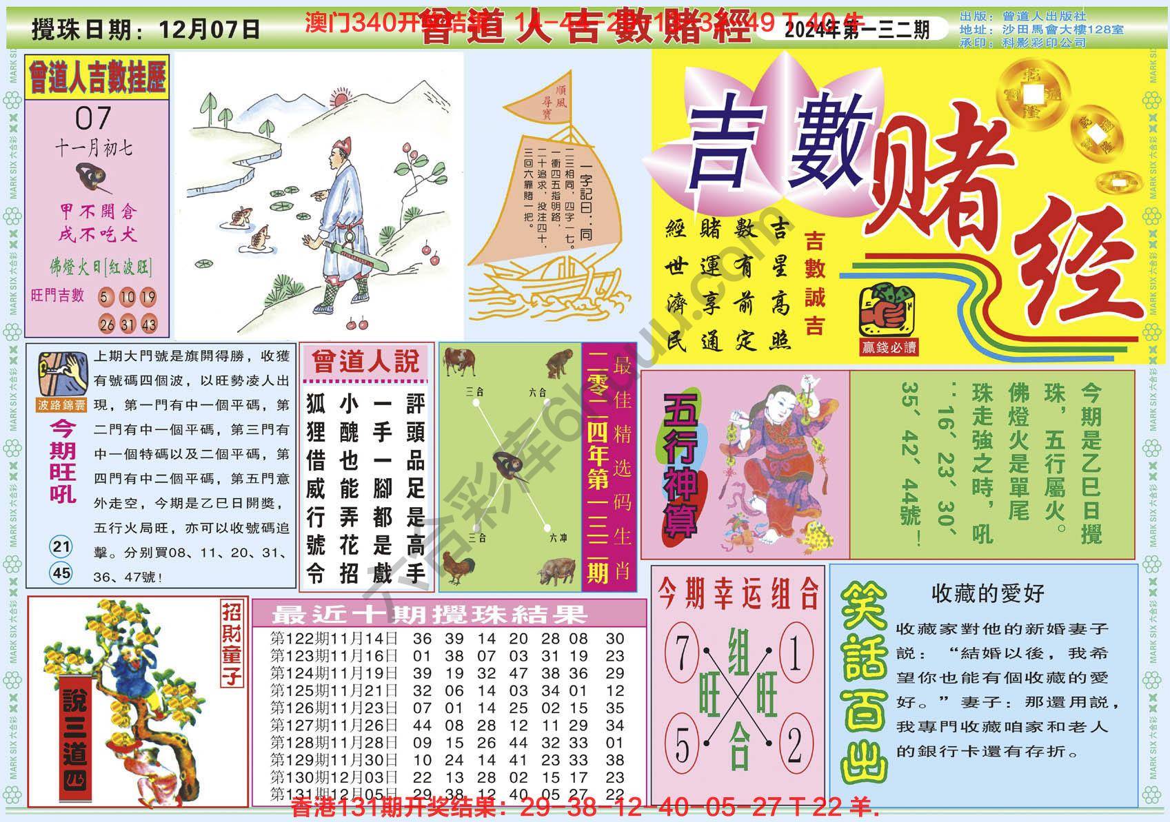 曾道人吉数赌经