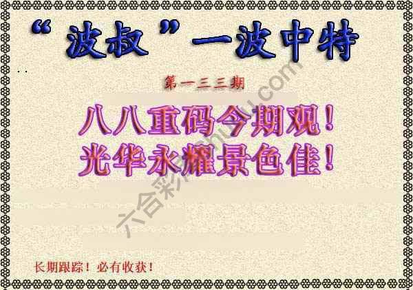 波叔一波中特