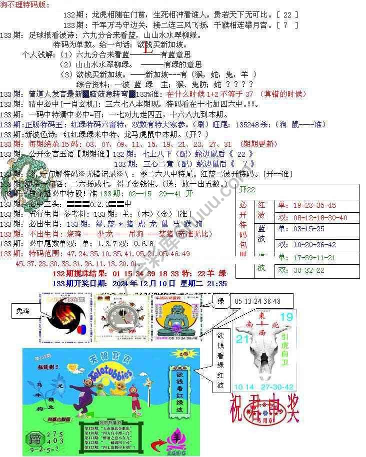 青龙五鬼报