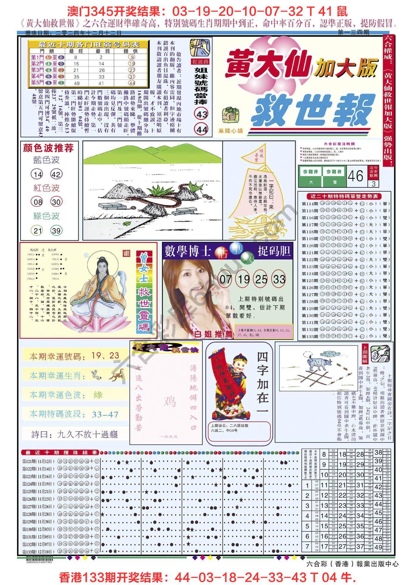 黄大仙救世报（加大版）
