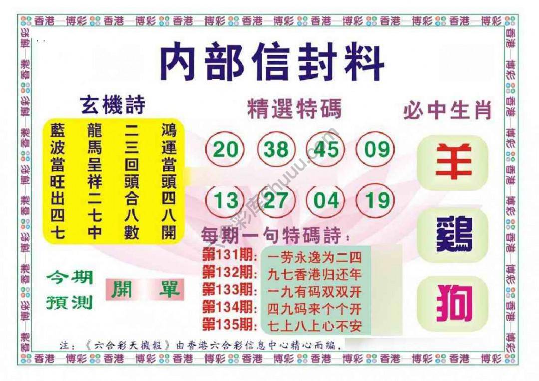 内部信封料