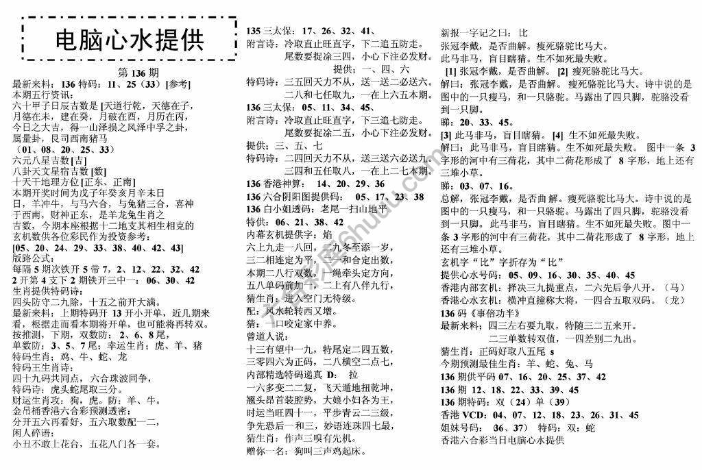 电脑心水提供