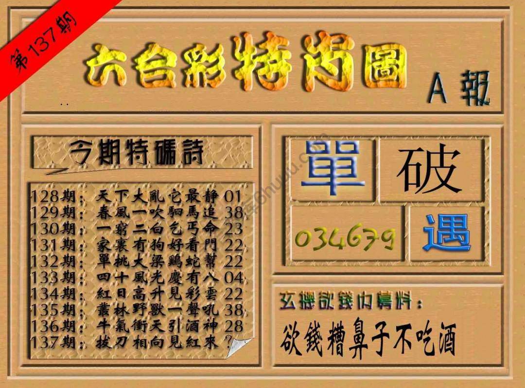 六合彩特肖图