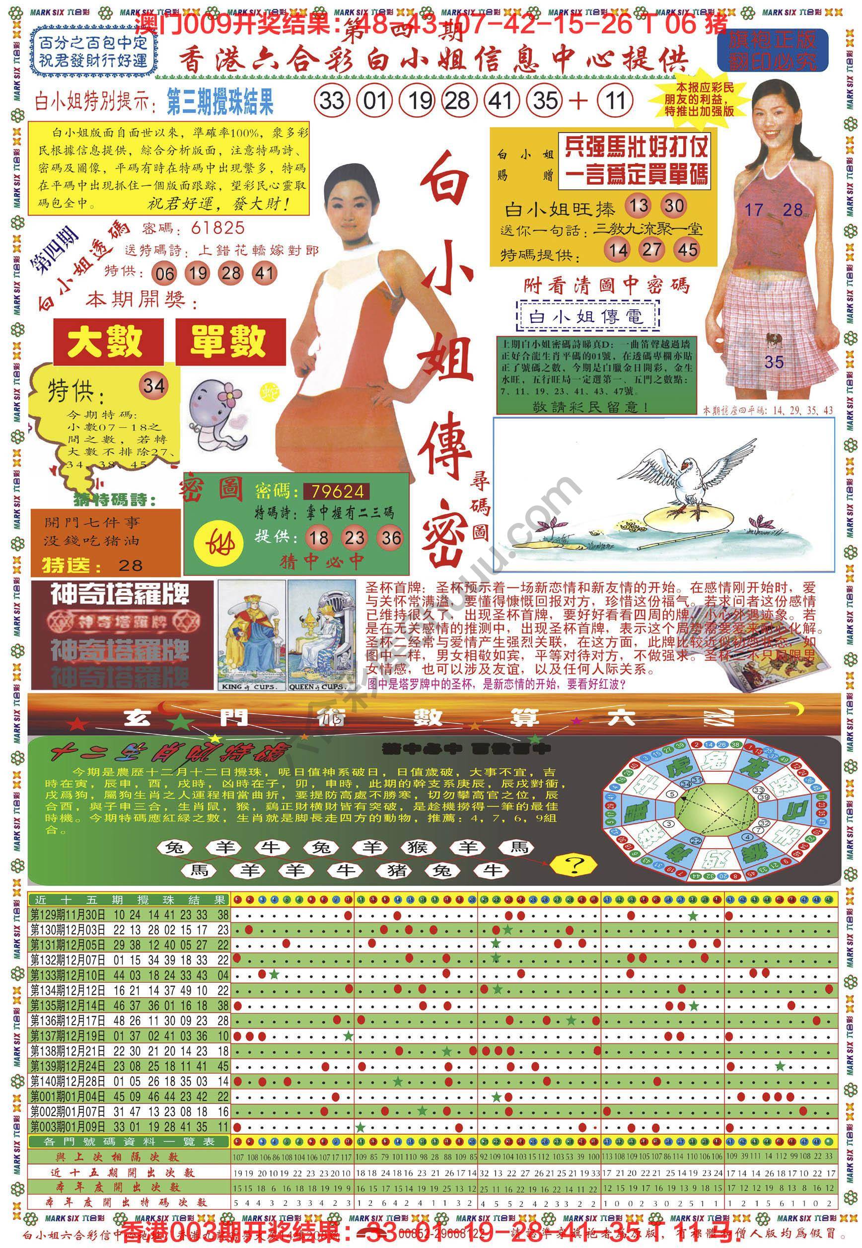 白小姐传密