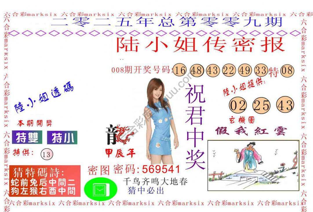 陆小姐传密