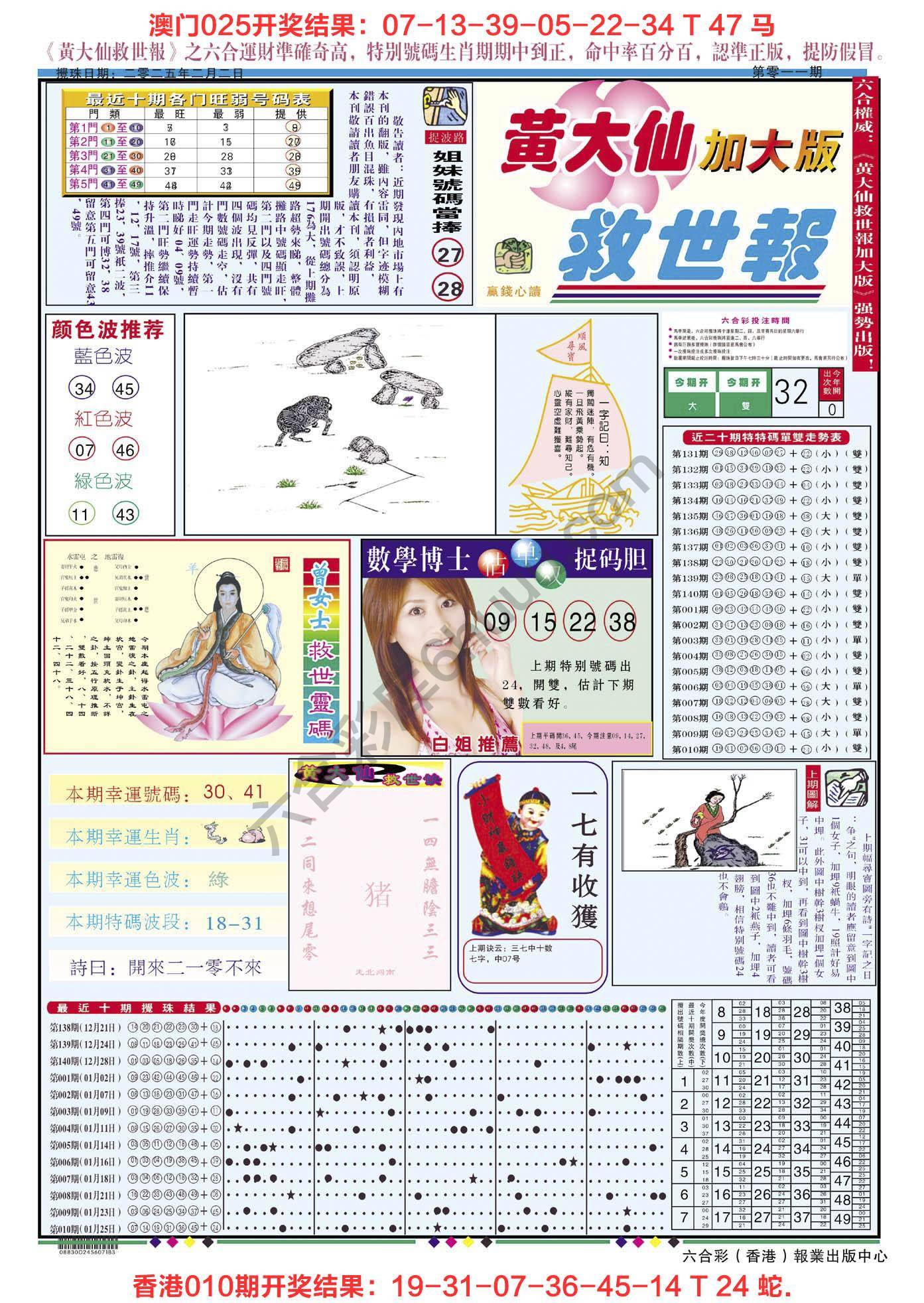 黄大仙救世报（加大版）