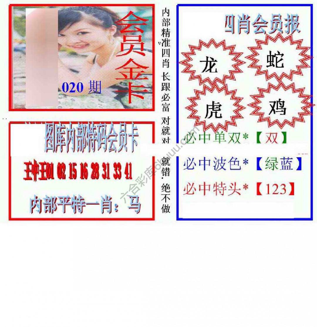 马经四肖会员报