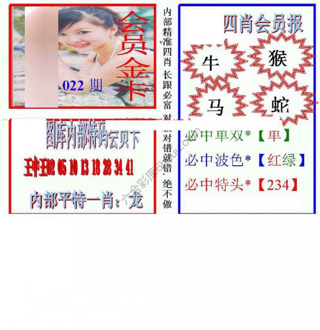 马经四肖会员报