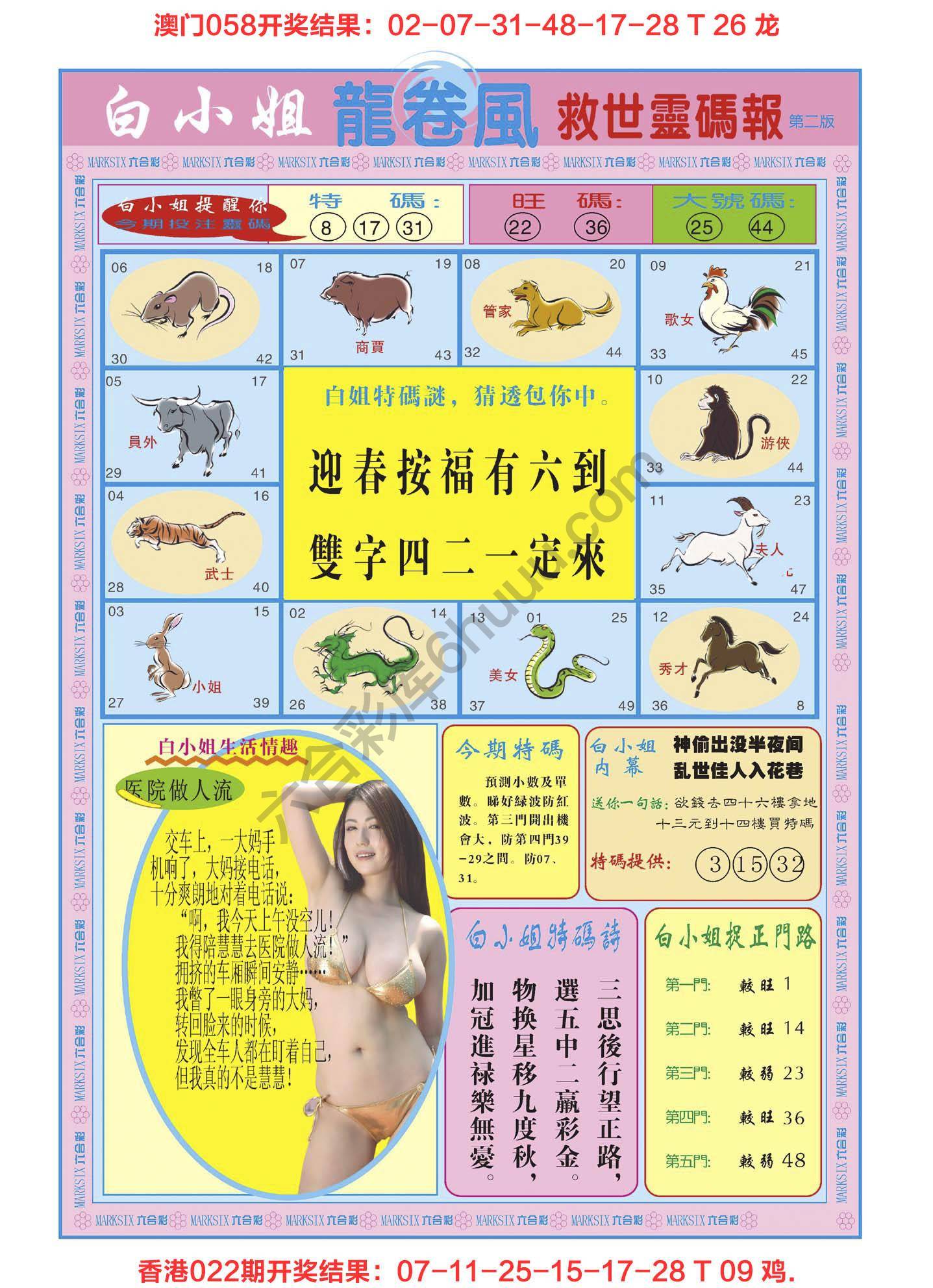 白小姐救世灵码报