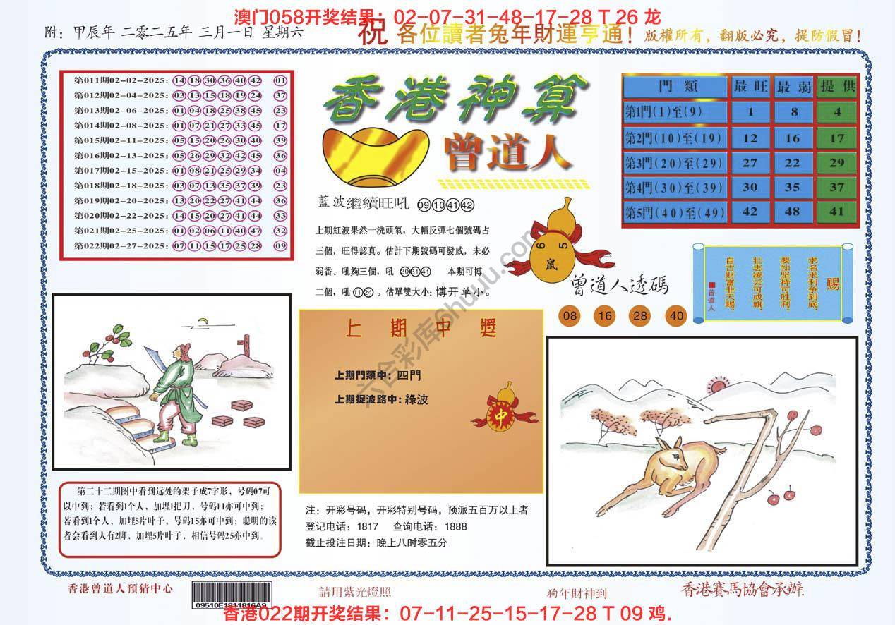 香港神算曾道人