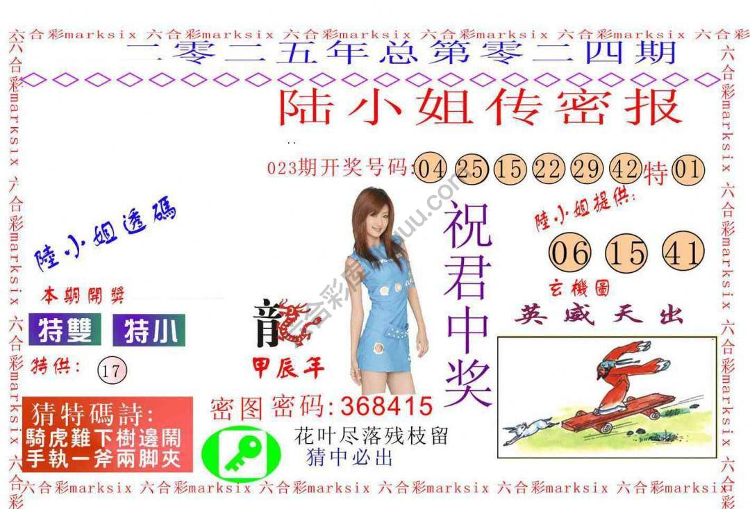 陆小姐传密