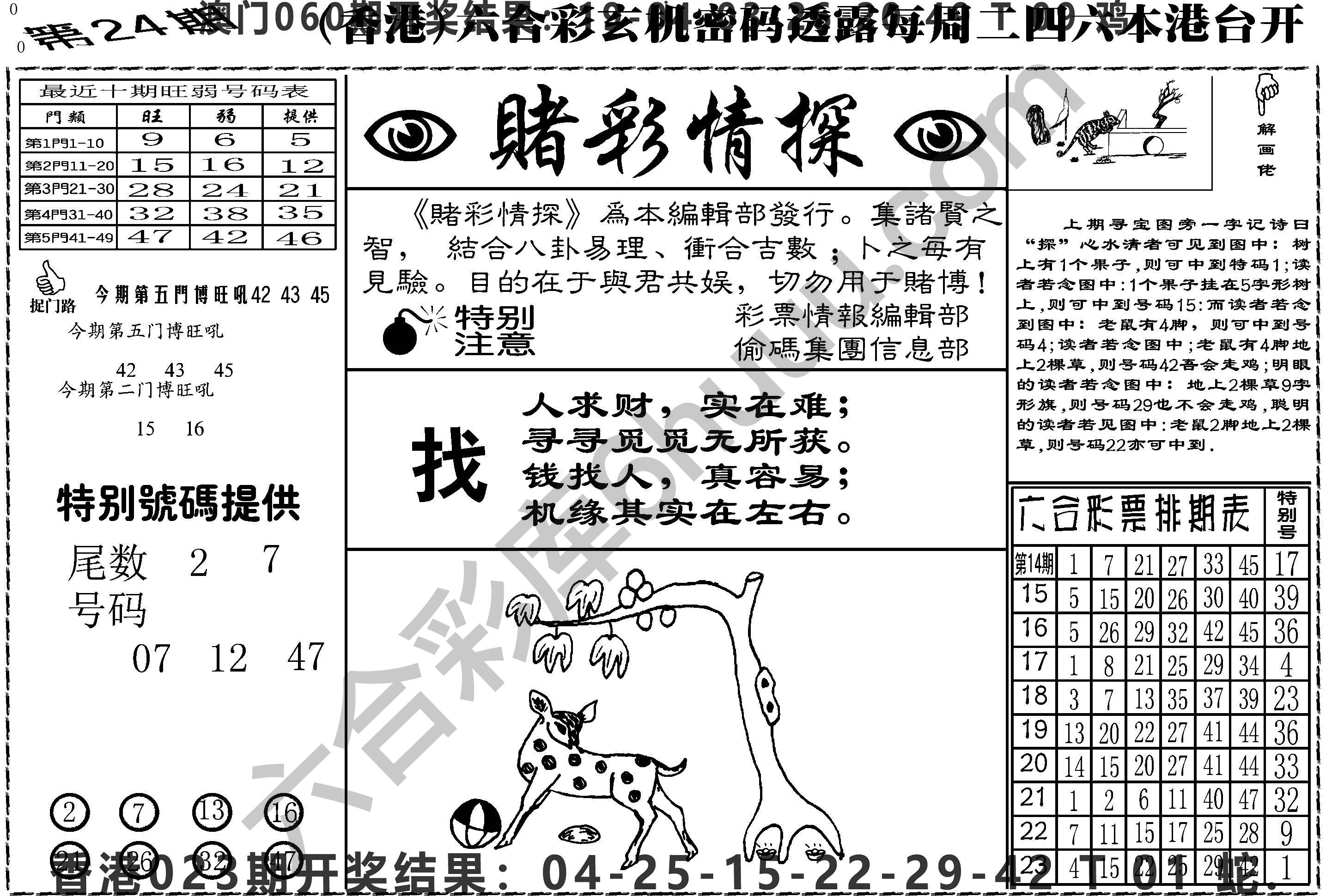 赌彩情探