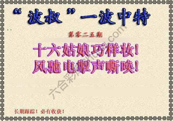 波叔一波中特