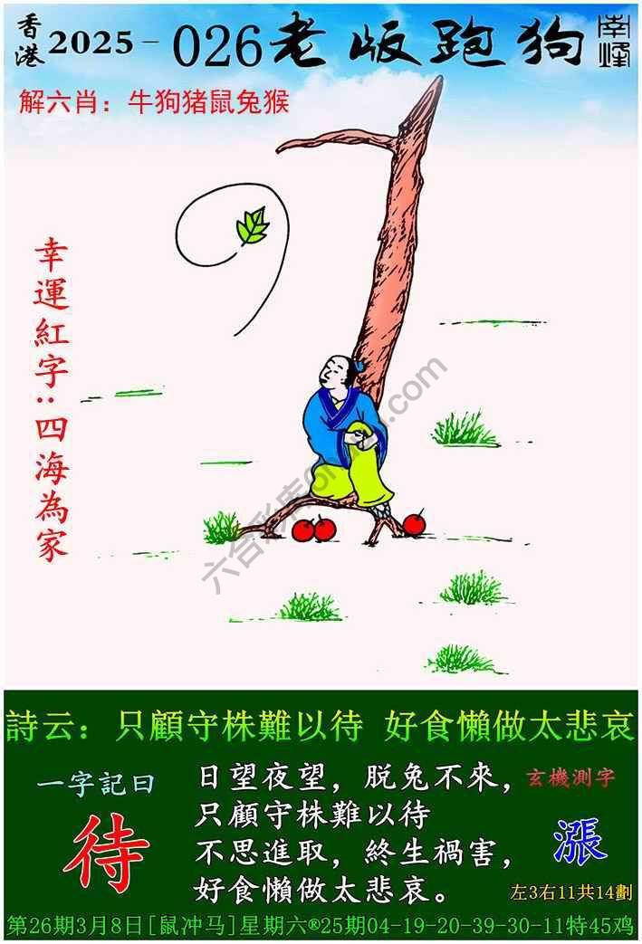 老版跑狗图