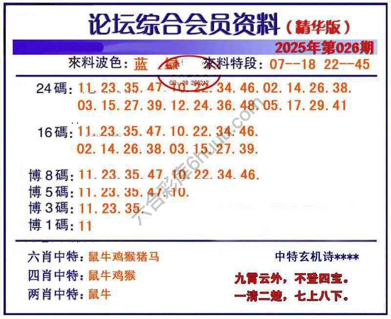 综合会员资料