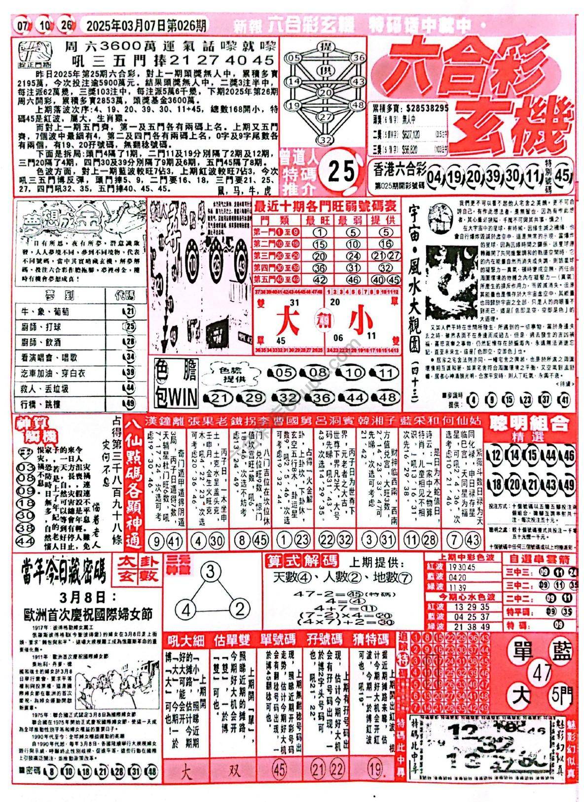 六合彩玄机