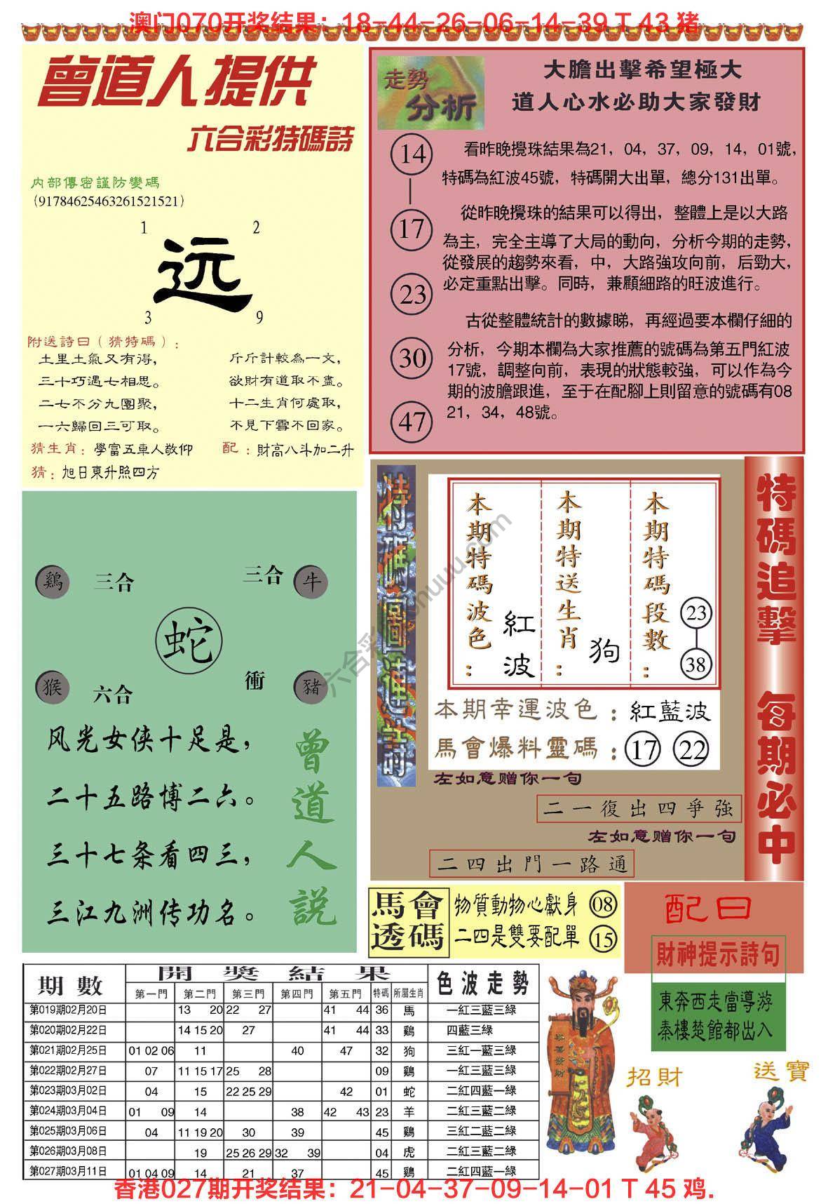 曾道人内幕玄机（加大版）
