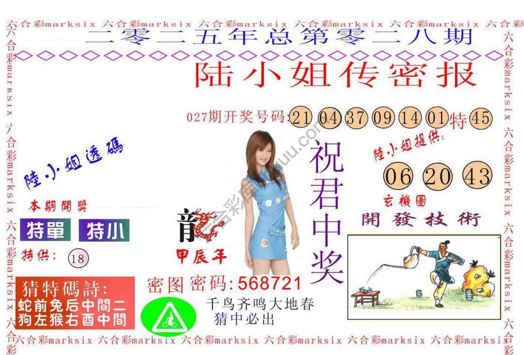 陆小姐传密