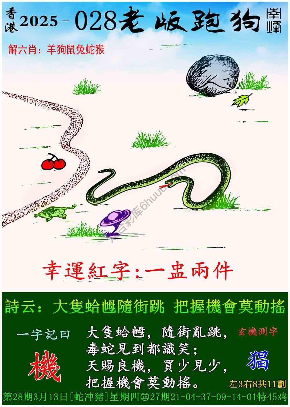 老版跑狗图