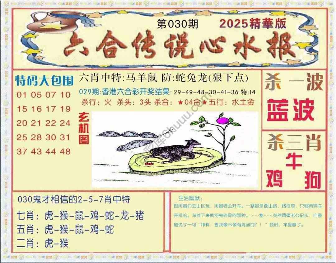 六合传说心水报