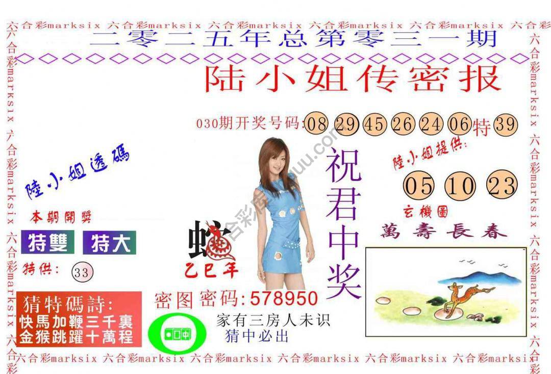 陆小姐传密
