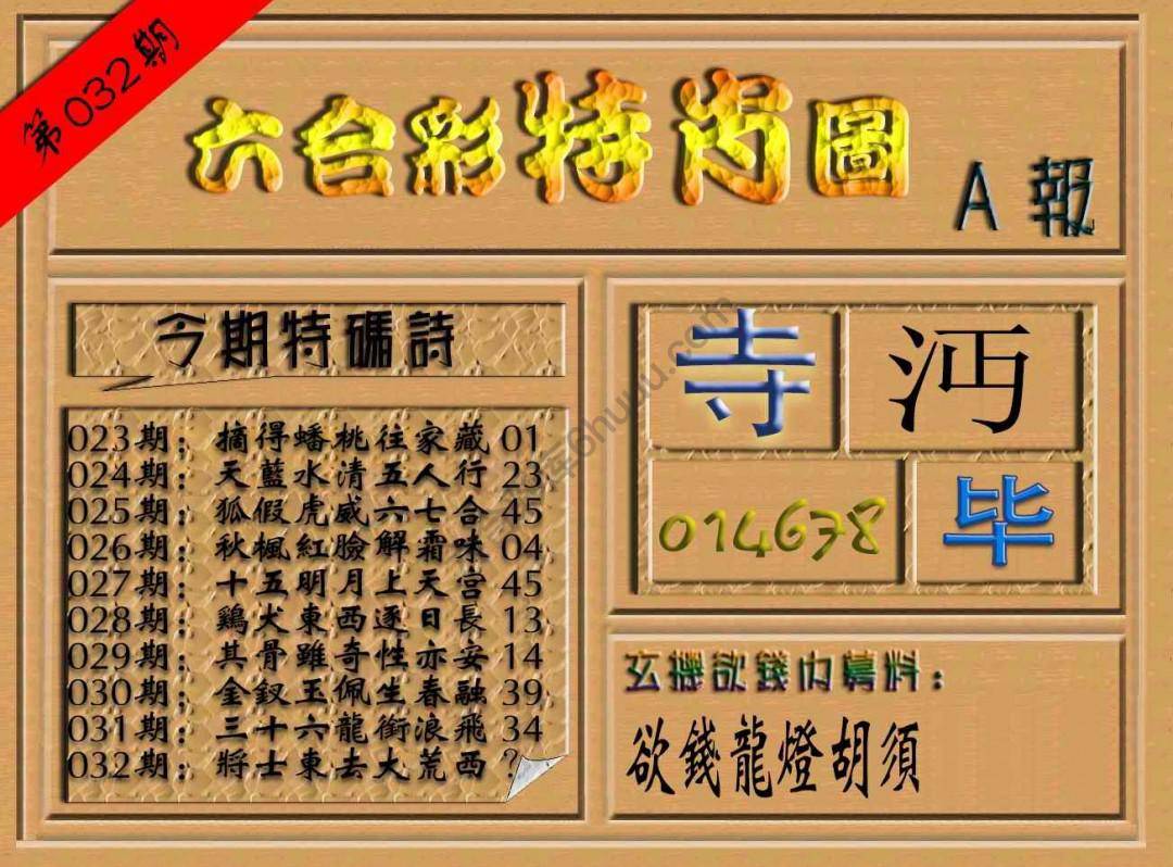 六合彩特肖图