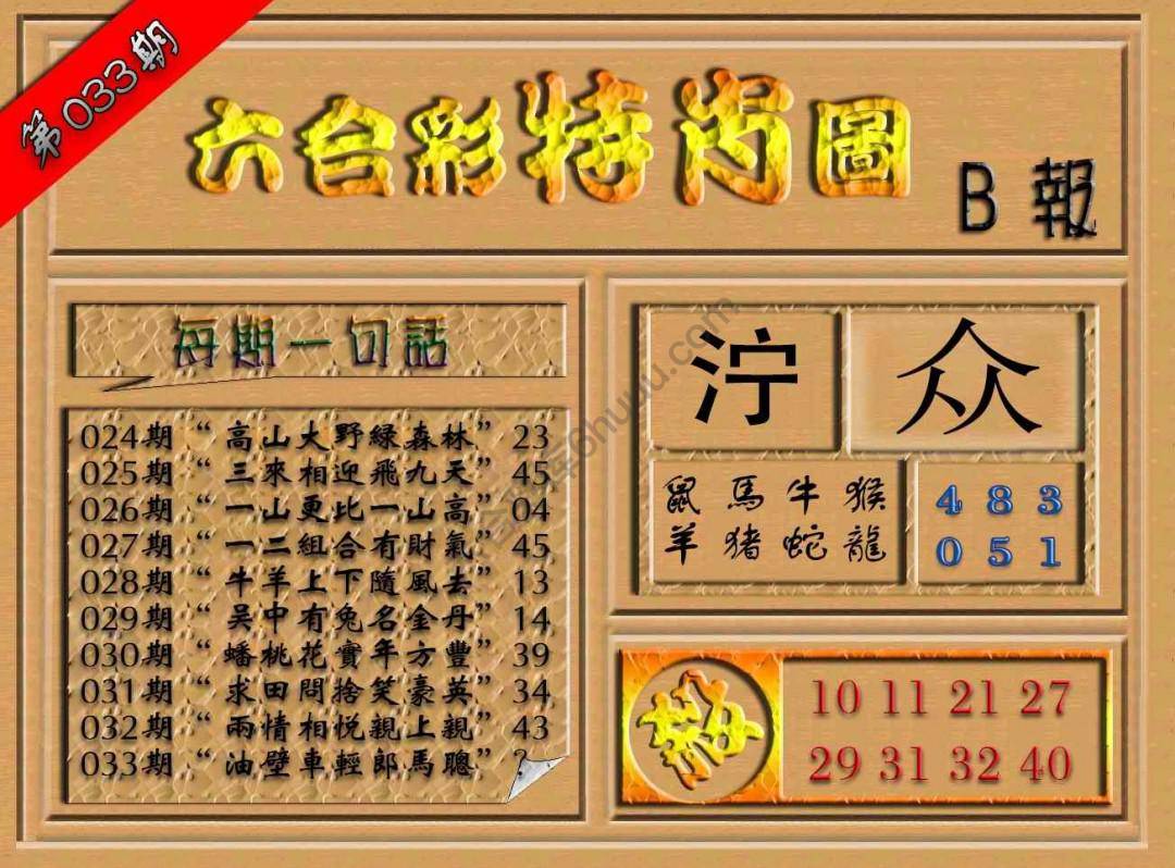 六合彩特肖图