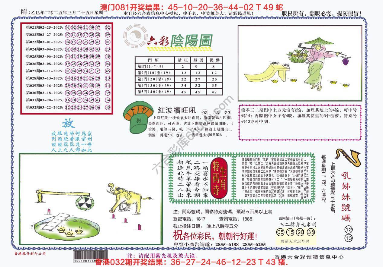 六彩阴阳图