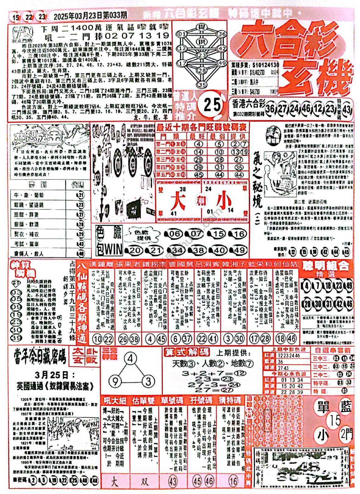 六合彩玄机