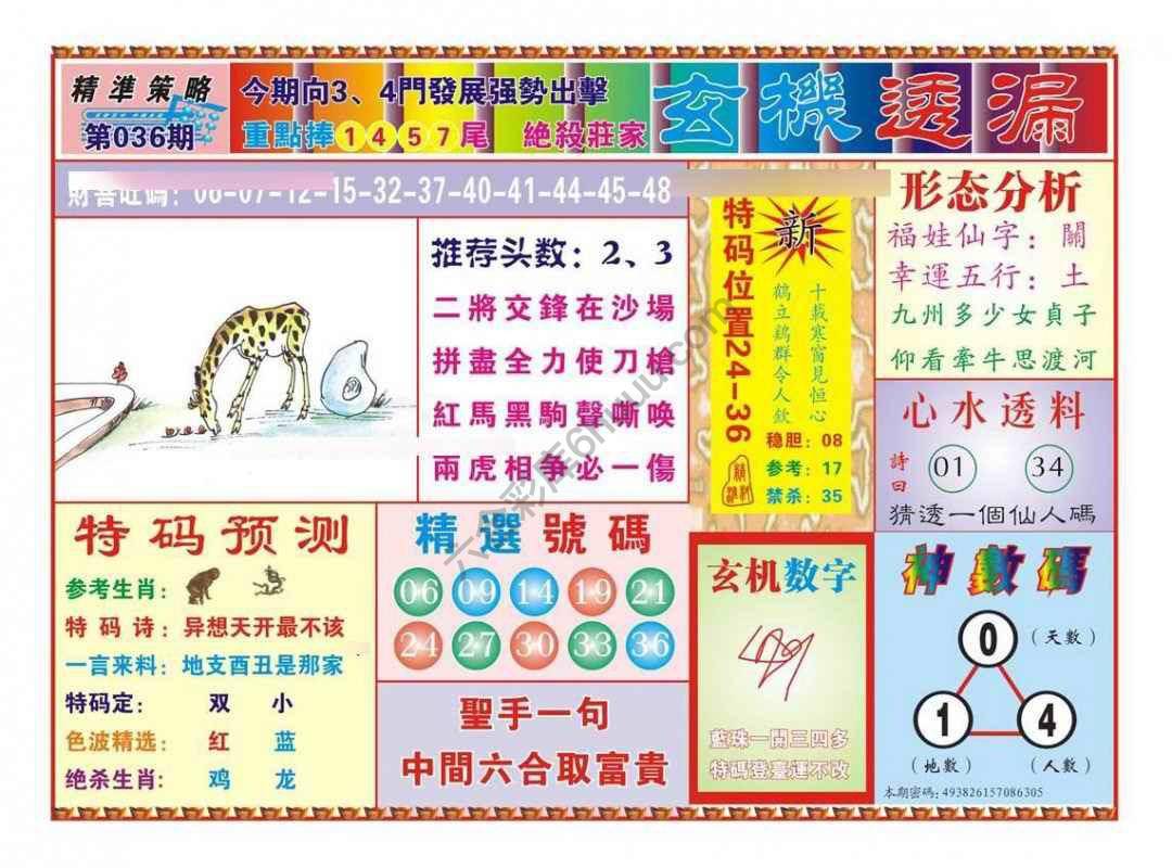 玄机透漏