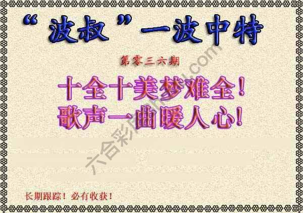 波叔一波中特