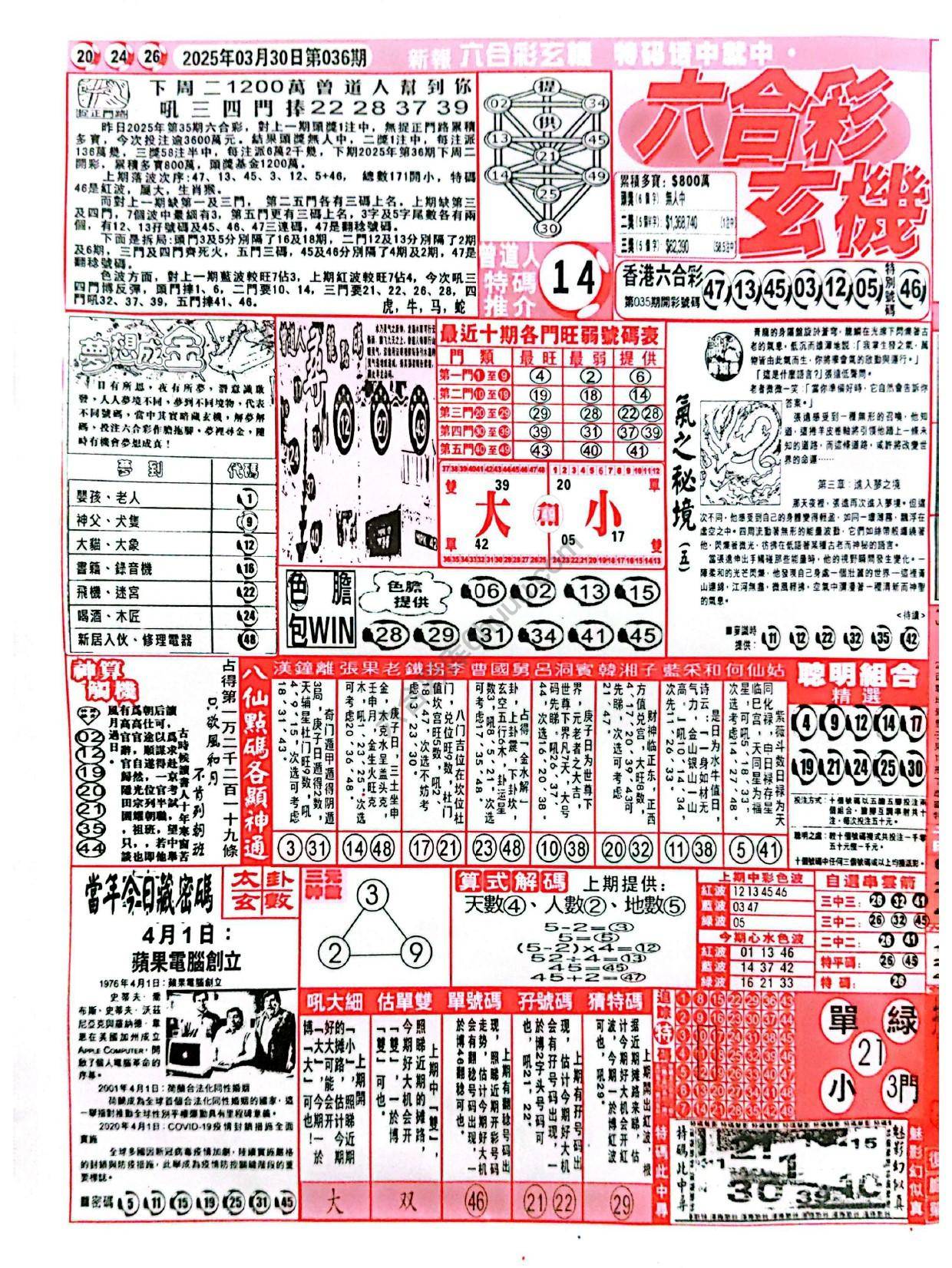 六合彩玄机