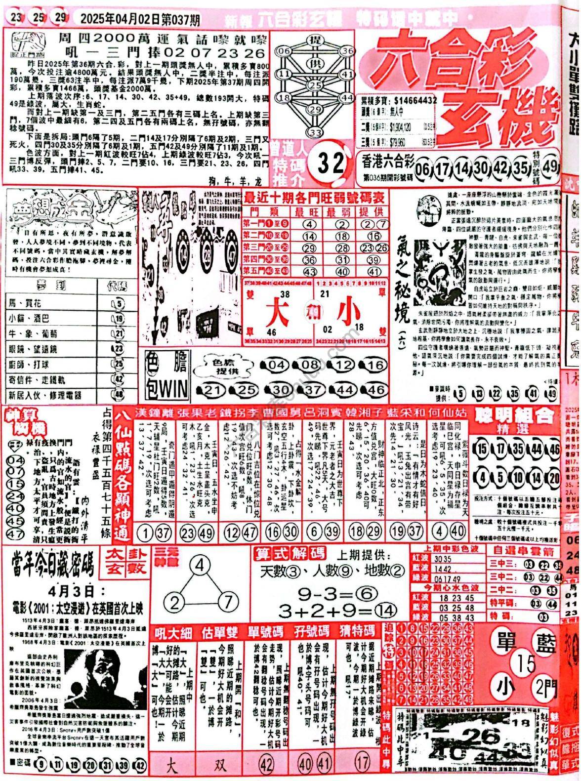 六合彩玄机