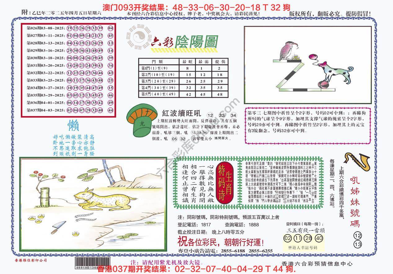 六彩阴阳图