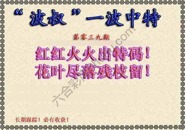 波叔一波中特