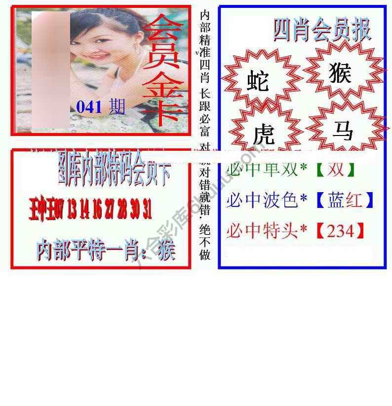 马经四肖会员报