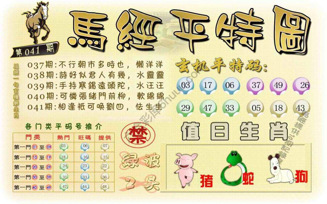 马经平特图