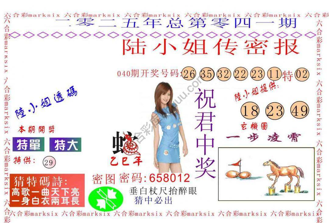 陆小姐传密