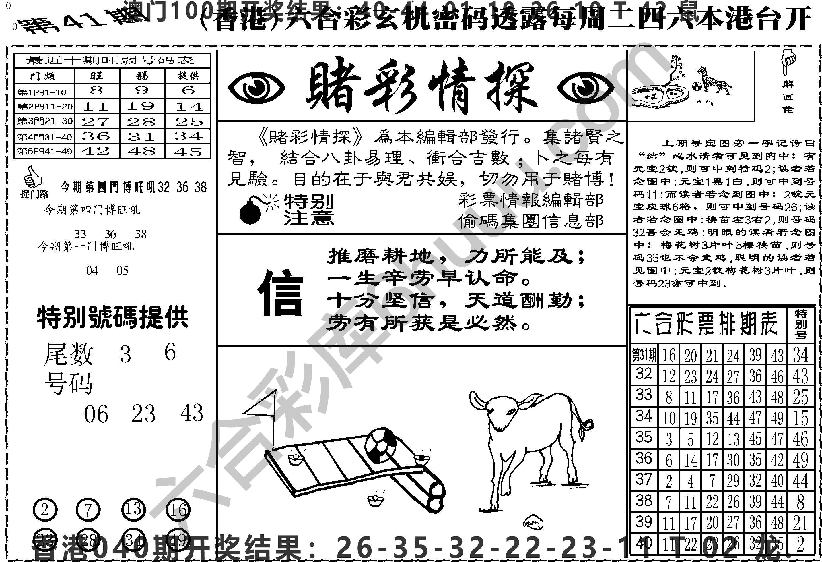 赌彩情探
